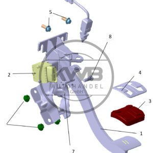 Bremspedal und Übertragungsvorrichtung